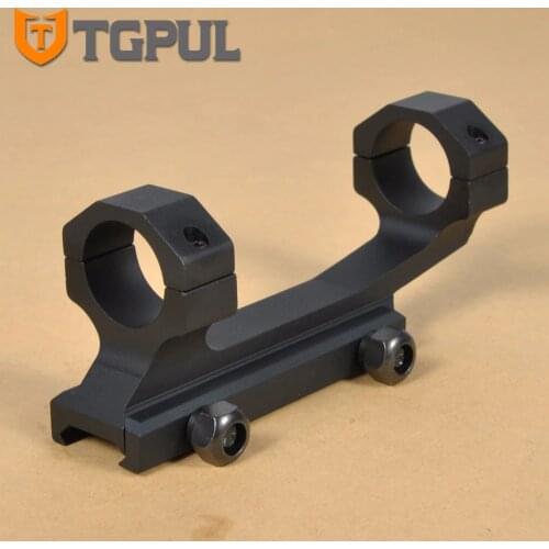 Tactical Gear Hunting High Profile Rifle Anti Recoil Scope Mount Rings Square Stop Cantilever 1" Fit 20 mm Picatinny Weaver Rail