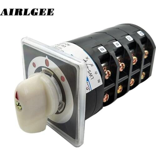 Ui 690V Ith 40A on-off-on 3 Position 16 Terminals Explosion-proof Universal Rotary Cam Changeover Switch