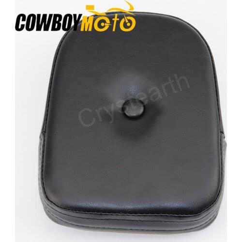 Universal Black Motorcycle Passenger Sissy Bar Backrest Cushion Pad For Honda Yamaha SUZUKI Kawasaki Harley Bobber Chopper