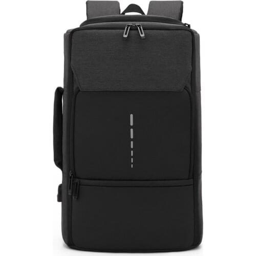 Vertical business computer bag travel shopping backpack laptop tablet waterproof USB charging handbag student storage schoolbag
