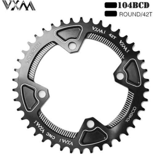 VXM 104BCD Oval Narrow Wide Chainring MTB Mountain Bike Bicycle 40T 42T Crankset Single Tooth Plate Parts 104 BCD