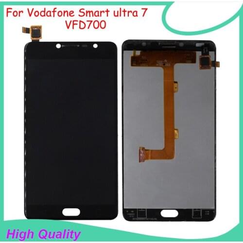 High Quality For Vodafone Smart ultra 7 VFD700 lcd display Touch screen Black Color for vodafone vfd700 Free Tools
