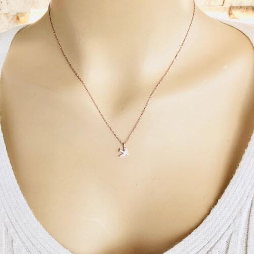 Dragonfly 925 Sterling Silver Necklace Women Girls Gift Jewelry Accessories Fashion Handmade Elegant Chain