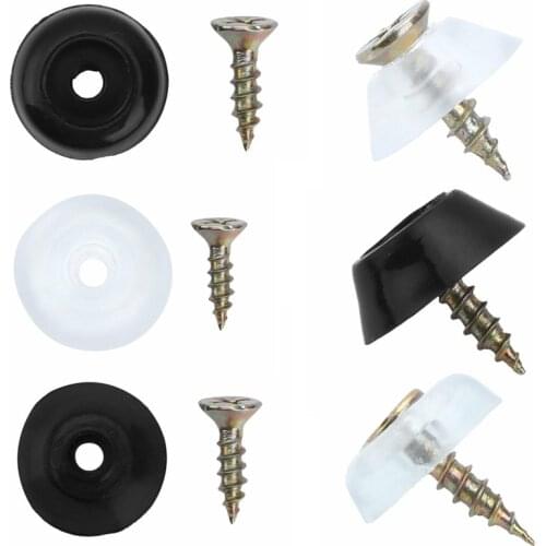 20Pcs Rubber Chair Leg End Caps Sliding Table Chair Leg Glide Pads with Screws Indoor Home Outdoor Garden Floor Protector Cap