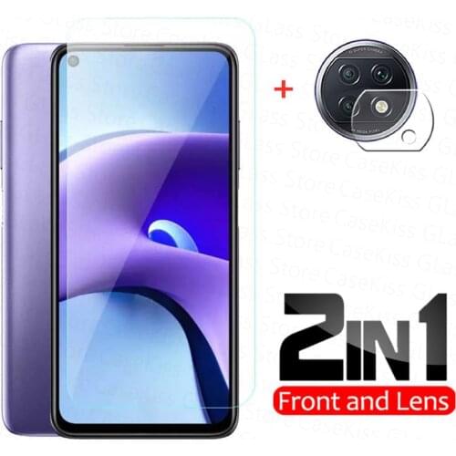 2in1 Protective Glass on For Xiaomi Redmi Note 9T 5G 6.53'' Screen Protector Lens Film For Redmi Note9T Note9 T Tempered Glass