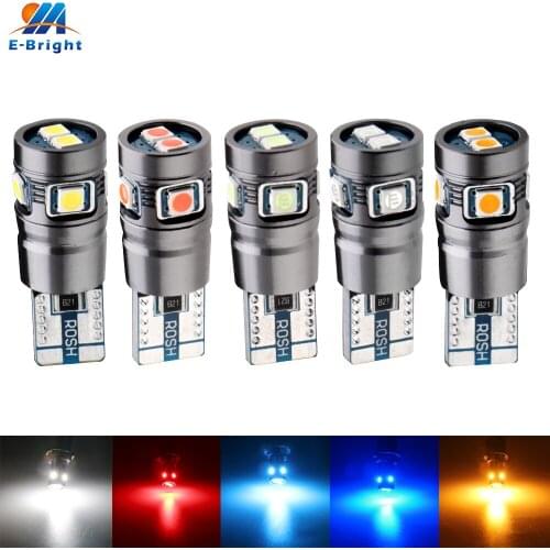 2X 12V 24V W5W 194 T10 Canbus 3030 6 SMD Led Bulb Turn Parking Door Signal Side Maker Lamp Indicator Light Auto Car Error Free