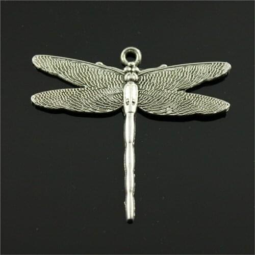 6pcs Dragonfly Pendant Charms For Jewelry Making Charm Dragonfly 2 Colors Antique Bronze Antique Dragonfly Charms 47x43mm