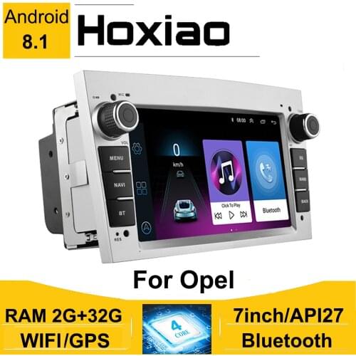 2DIN Android 8.1 GO Car Radio GPS WiFi Player for Opel Vauxhall Astra H G J Vectra Antara Zafira Corsa Vivaro Meriva No DVD