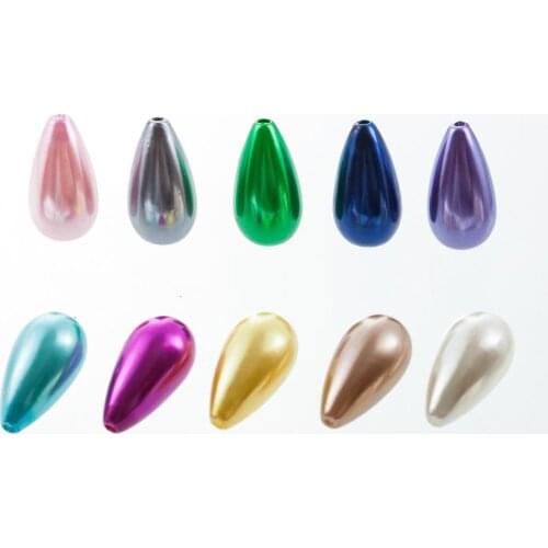 2017 NEW 12*22mm Mixed Imitation Pearl Beads Drop Shape Big Size Fit Europe Beads Jewelry Making Craft DIY 50pcs AS02