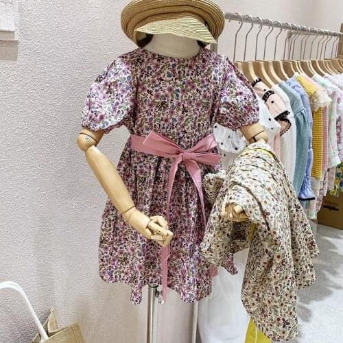 Kids Dresses for Girls Summer Dress Floral Pattern Dress Girls Children Dress Girls Costumes Kids Princess Dress for Girls