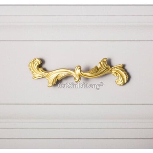 Elegant Designed 10PCS European Pure Brass Furniture Handles Drawer Pulls Cupboard Wardrobe Kitchen Shoe Cabinet Pulls Handles