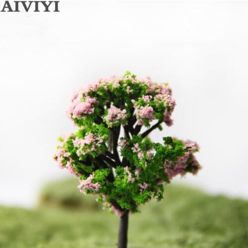 Artificial Tree Artificial Flower Dollhouse Micro Landscape Decorations Mini Resin Ornament Garden DIY Tree Miniatures