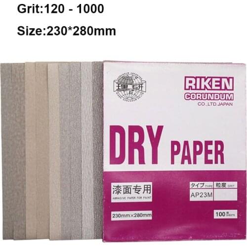 AP23MSquare Sandpaper Sheet 9"X11" Dry Paper Abrasive Sanding Paper For Polising the Paint Surface 120 150 180 240-1000 Grit