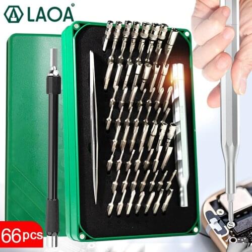 LAOA S2 Alloy steel Screwdriver Sets Precision Screwdriver Bits Digital Repair Tool Box for iPhone Mackbook Machine tools