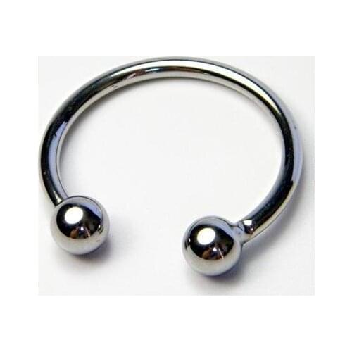 Men Penis Delay Ring Stainless Steel Cock Ring Cockring Glans Jewelry Two Beads Penis Delay Ejaculation Ring Sex Toys For Man