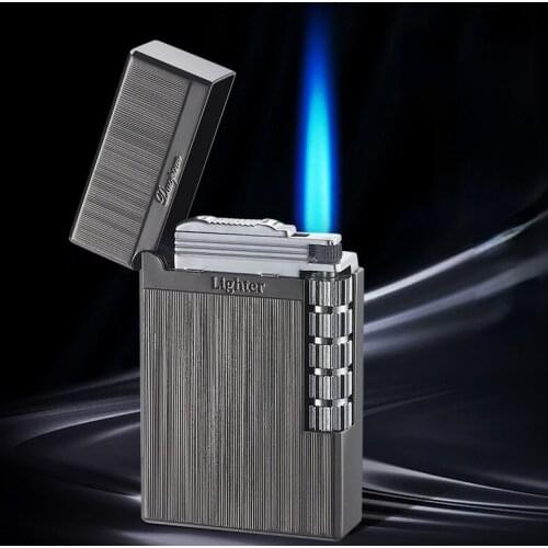 Refillable Inflatable Side Beating Loud Grinding Wheel Straight Into The Lighter Smoking Accessories for Weed Gadgets for Men