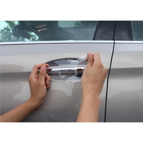 Car TPU Door Handle Cover Film Sticker For KIA RIO 4 KX CROSS K3 K2 K5 KX5 KX3 Sorento Sportage Forte Interior Accessories