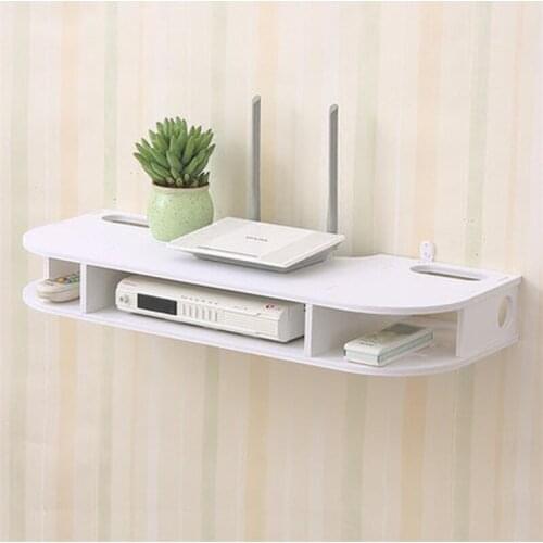 Wall Storage Box WiFi Rack Wide Application Easy Assemble High Grade Space Saving Router Storage Box Household Decoration