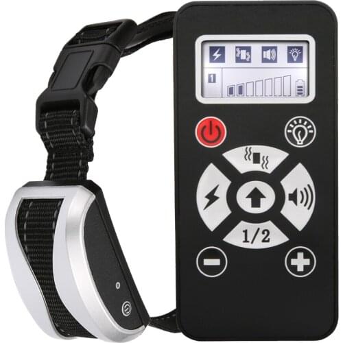 800m Remote Electric Dog Training Collar Waterproof chargeable Shock Collar Dog Training With Vibration/Shock/ Tone For 1/2 Dogs