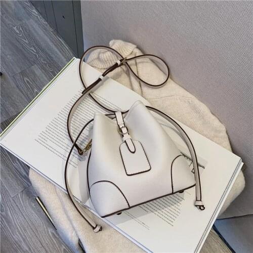 Luxury Handbags Women Bags Designer Vintage Black Crossbody Bags for Women Leather Messenger Bag Bucket Bag for Girl Sac A Main