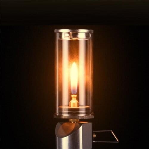 Dreamlike Candlelight Lamp Mini Windproof Candle Lamp Gas Burner Stove Outdoor Camping Lights Tent Lighting Equipment