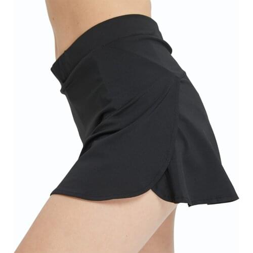 Sport Skort with Pocket for Women High Waist Fork Anti-glare Dance Yoga Golf Tennis Running Short Pants with Skirt