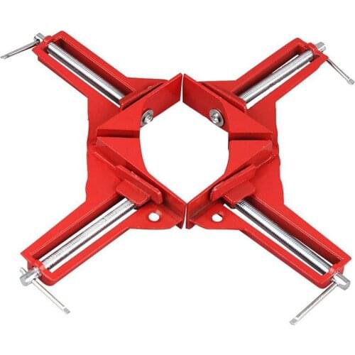 Corner Clamps 3inch 2pcs 90 Degree Right Angle Clamp Mitre Clamp for Wood Working Metal DIY Glass Picture Framing Jig, Quick Gri