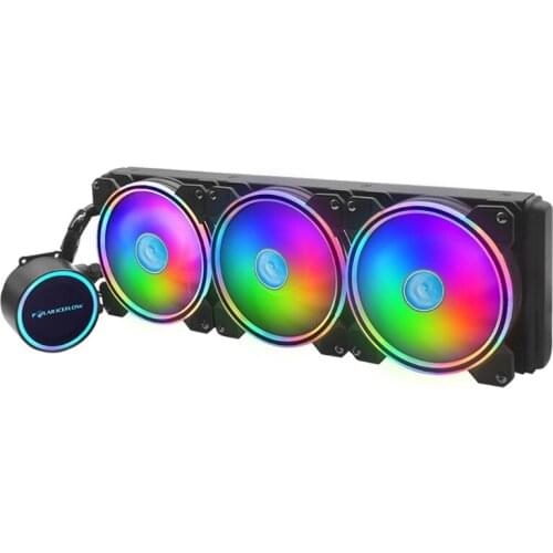 POLARICEFLOW 120mm ARGB Watercooling CPU Radiator PC Computer Fan RGB Water Cooler for lga 1151/AM2/AM3 +/AM4