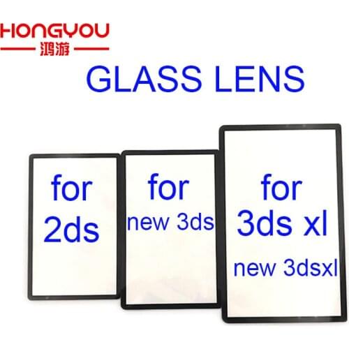 10pcs Replacement Top Surface Glass Lens for2DS NEW 3DS NEW 3DS LL 3DS XL Screen Outer Lens Cover Repair part