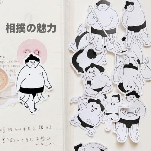 14pcs Japanese Sumo wrestler cute stickers/Scrapbooking Stickers /Decorative Sticker /DIY Craft Photo Albums Cup box