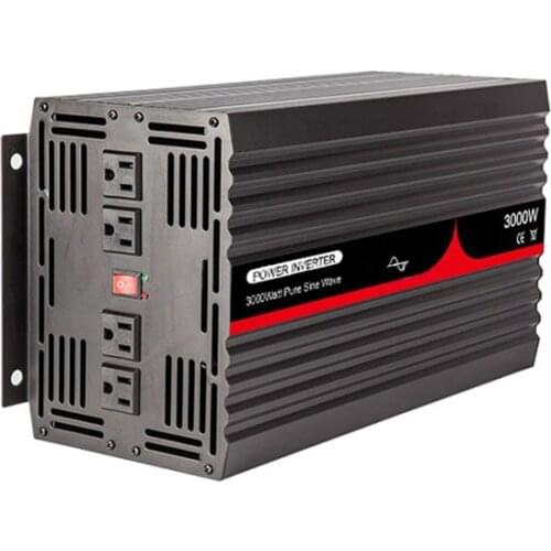 3000W Pure Sine Wave Inverter 12V/24V/48V DC to 100V/110V/120V/220V/230V/240V AC 50/60HZ Voltage Transformer Power Inverter
