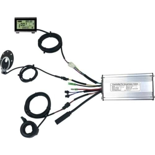 36V/48V 500W 22A, Brushless DC Ebike Controller+KT-LCD3 Display+Finger Dial + Sensor One Set, For 500W Ebike Kit