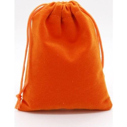 10Pcs Drawstring Velvet Coffee Sachet 9x12cm Pouches Small Size Necklace Bracelet Packing Bags Gift Display Wedding Sachet