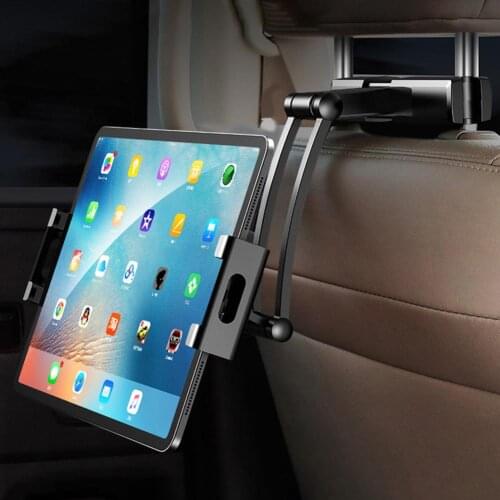 For iphone ipad Samsung Universal Car Headrest Mount Holder for Kids with Angle- Adjustable Holding Clamp for Phone Tablets