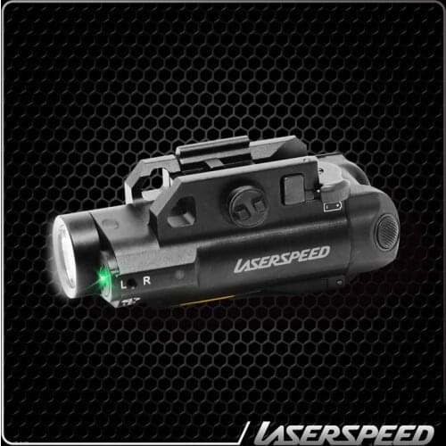 Laserspeed Compact Picatinny Light LED Tactical Gun Light + Aiming Laser Sight Tactical Laser Flashlight