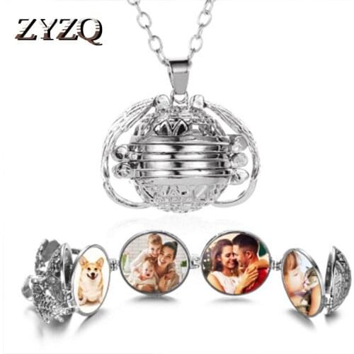 ZYZQ Hot Selling Vintage Necklace With Photo Picture Insert Meaningful Memories Love Gift Accessories Jewelry Wholesale Lots