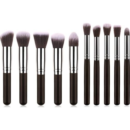 Makeup Brushes Tool Set 10pcs Professional Powder Foundation Eyeshadow Make Up Brushes Cosmetics Soft Synthetic Hair