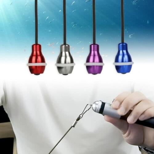 2 pcs/set of fishing rod missed pendant non-slip aluminum alloy double lock tube high elastic rope with rubber band for fishing