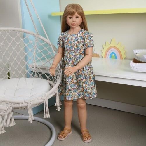 Bebes 120CM real baby Original Masterpiece Doll toddler princess baby girl 3-4years old dress model ball jointed full body