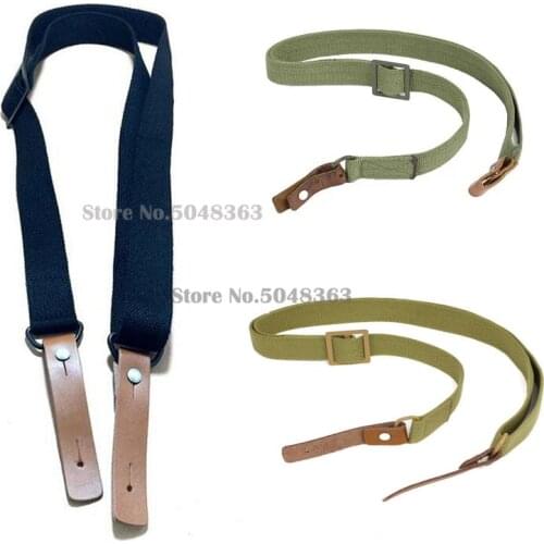 AK47 AK74 AK Series Rifle Sling Strap Adjustable Webbing Sling Leather Hunting Shot gun AK Rifle Belt Hunting Accessories