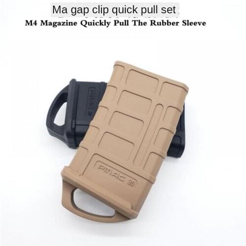 M4/M16 Rubber Holster Hunting Tactical Rubber Bag 5.56 Mag Bag Water Hunt Box Toy Ammo Bag Water Gun Cartridge Accessorie