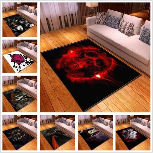 Nordic Geometric Skull Halloween party Area Rugs Living Room Bedroom Carpets Modern simple Tea table Floor Mat Home Hallway Rug