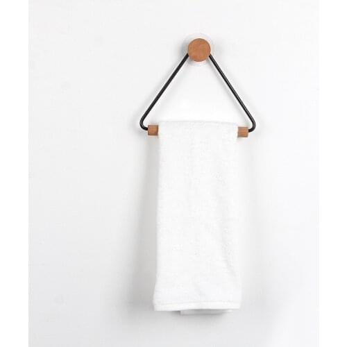 Nordic Decor Stainless Steel Toilet Paper Holder Wall-mounted Towel Holdar Wooden Stick Paper Roll Holder Bathroom Accessories