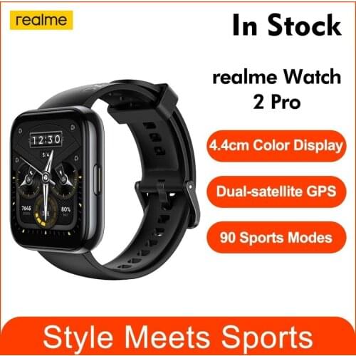 Realme Watch 2 Pro Global Version 1.75" Large Color Display IP68 Water Resistant 90 Sport Modes 14-Day Battery Life Smart Watch