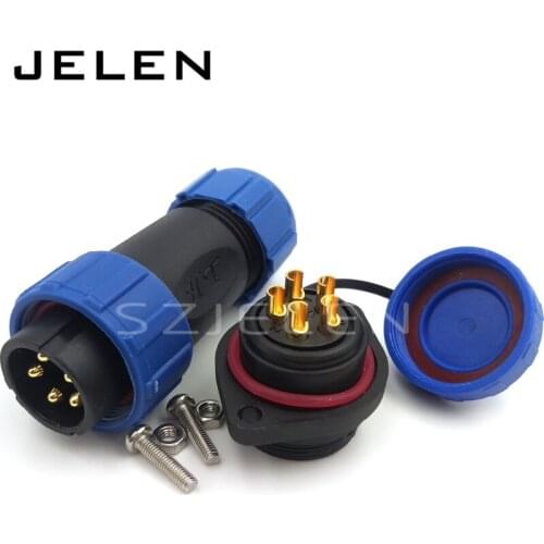 SP2110,outdoor led lighting waterproof connector, male female 5 pin cable connector, Current Rating 30A , Automotive Connectors