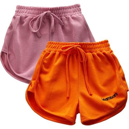 Girls Boys 2pcs Sports Shorts Cotton Baby Kids Hot Short Loose Summer Beach External Wear Boxer Pants Unisex Breathable Bottoms