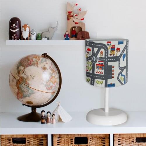 Car Pattern Children 'S Room Night light Table Top Lamps Lighting lampshade Star Cloud Educational Lighting