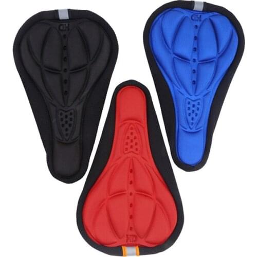 Bike Cushion Pad Men Women Thick Cycling Bicycle Comfortable Sponge Pad Seat Saddle Cover Outdoor Bike Sports Pad Three Colors
