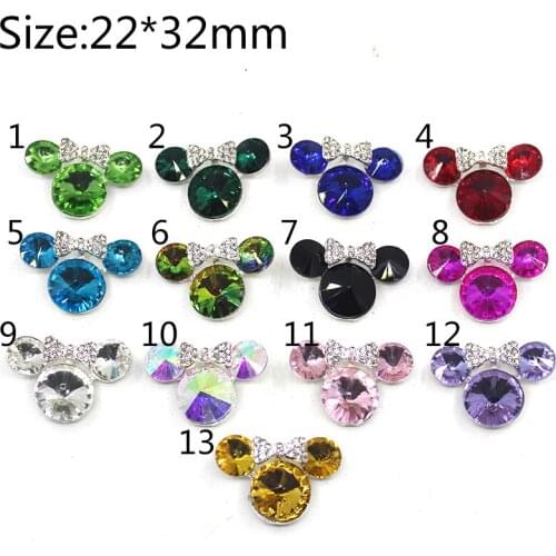 High Quality Clothing Buttons 5pcs of 22*32mm Alloy Glass Rhinestone button, used for clothing, wedding, sewing, accessories