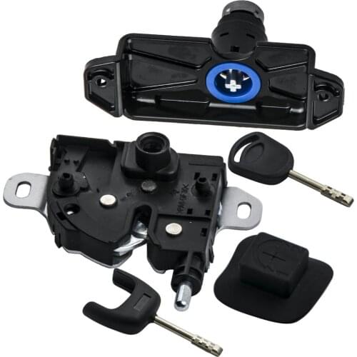 Bonnet Lock & Latch Complete Set 2 Keys 1476762 For Ford Transit Mk7 2006-2016 Black New Dropshipping